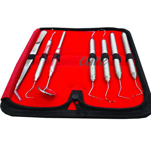 गर्म बिक्री आइटम <span class=keywords><strong>7</strong></span> टुकड़े स्वच्छता परियोडोंटल उपकरण किट उच्च गुणवत्ता वाले प्रत्यारोपण सर्जरी किट दंत सेट सर्जिकल उपकरण - Product Image 4