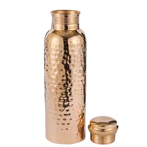 Most Unique Hammered Design Copper Water <b>Bottle</b> Slingy Shape <b>Metal</b> Drinkware Accessory Budget-Friendly 1000 ml Capacity - Product Image 5