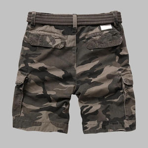 2024 OEM meilleure vente hommes Camo Cargo Shorts personnalisé High Street Style été sport Shorts solide motif nouveauté - Product Image 4