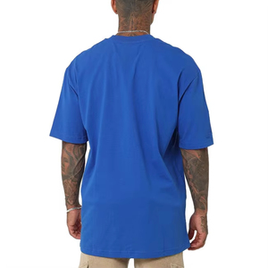 เสื้อยืดคอกลมผ้าฝ้ายระบายอากาศได้ดีสำหรับผู้ชายขนาดใหญ่พิเศษ300Gsm โลโก้ได้ตามต้องการ - Product Image 2