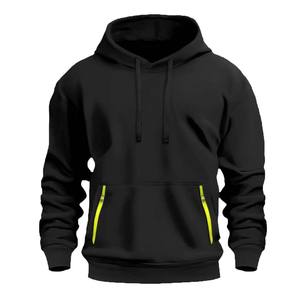 Personnalisé Automne Hiver Marron À Manches Longues Fermeture Éclair Alpaga Pull À Capuche Hommes Hoodies - Product Image 3