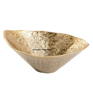 Tazón de Chocolate de Aluminio con Acabado Dorado, Calidad Superior, Hecho a Mano, Diseño Personalizado, Nuevo - Product Image 1