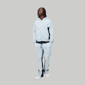 Survêtement surdimensionné au design le plus récent, 100% coton, pantalon empilé et sweat à capuche zippé, streetwear, survêtement d'hiver pour hommes - Product Image 4