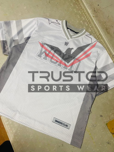 Camiseta de Fútbol Americano Personalizada con Logotipo, Malla Transpirable, Impresión por Transferencia de Calor de Alta Calidad, Antibacteriana, Manga Corta - Product Image 6