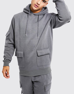 Sweat-shirt à capuche pour homme avec broderie imprimée, sweat-shirt à capuche personnalisé avec surpiqûres contrastées, sweat-shirt à capuche pour homme - Product Image 5