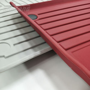 SONSANG personalizado 4 piezas logotipo personalizado suelo de coche TPE goma piso de lujo alfombra 3D 5D alfombrillas de coche para coche - Product Image 5