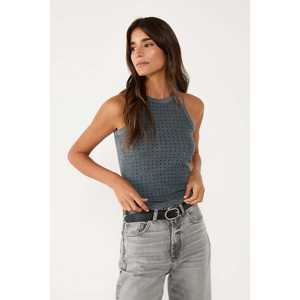 Camiseta sin Mangas para Mujer, con Detalles de Piedras Suaves, Cuello Halter, Estilo Casual Básico, Transpirable y Sostenible, con Logotipo Personalizado, para Uso Diario - Product Image 2