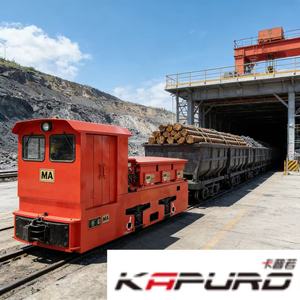 Locomotora de batería eléctrica antiexplosión de 5 toneladas para minería y túneles. - Product Image 3