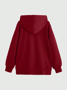 Sudaderas con capucha de manga larga de alta calidad personalizadas, trajes de moda de otoño 2024, suéter sólido de gran tamaño, sudaderas, ropa con bolsillos. - Product Image 4