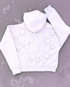 Sudadera con capucha de fabricante para mujer, sudadera con bordado de peso pesado con logotipo personalizado de diamantes de imitación, Sudadera con capucha Unisex de algodón 100% para hombre - Product Image 5