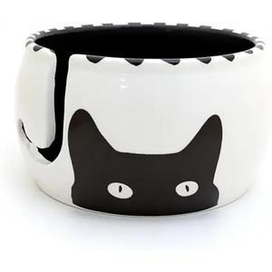 Cuenco de almacenamiento de hilo de cerámica hecho a mano al por mayor, accesorio de ganchillo tejido, cuenco de decoración de regalo de exportador indio - Product Image 2