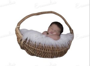 Qualité supérieure Photographie En Bois Prop Caisse En Bois Bébé Photos Nouveau-Né Panier Poignée pour Chambre Salon Ferme - Product Image 4