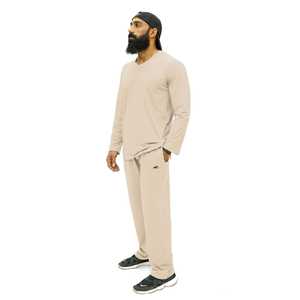 APEXAL RELAJADO FIT BEIGE CASUAL SET-FIRMA - Product Image 2