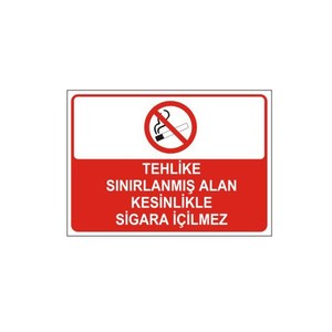Señal de Tráfico Reflectante de Peligro, Área Restringida, Fumar estrictamente Prohibido - Product Image 1