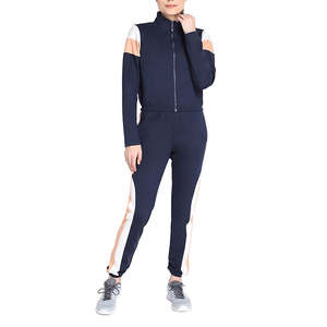 Survêtements pour femmes avec logo personnalisé de haute qualité 100% coton respirant polaire élégant vêtements de sport pour dames - Product Image 4