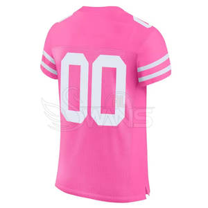 Maillot de football américain personnalisé de haute qualité à manches courtes 100% polyester avec logo d'équipe pour hommes - Product Image 3