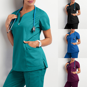 Nuevo diseño personalizado Logo Seguridad Ropa de protección Scrubs Trajes Pantalón Scrub Traje Uniformes para fines médicos con 100% poliéster - Product Image 4