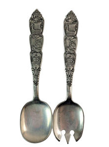 Strong Silver Nickel Plated Big Long Handle Stainless Steel <b>Soup</b> Spoon and <b>Ladle</b> Serving Utensils for Home Kitchenware Usage - Product Image 2