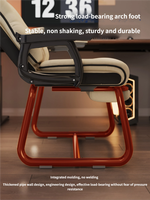 Fauteuil de bureau ergonomique de luxe pivotant et inclinable, avec massage, réglage de la hauteur, dossier marron, repose-pieds et soutien lombaire, modèle Brésil Noir