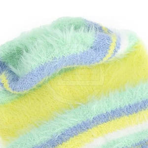 Gorro de mohair de punto suave con elegante dobladillo acanalado y ajuste elástico Gorro de mezcla de mohair elegante - Product Image 5