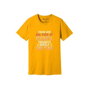 Camiseta informal de algodón 100% con impresión de temas de Buda en 3D, 12 opciones de color, 160-180, colocación de diseño personalizable GSM pesado - Product Image 1