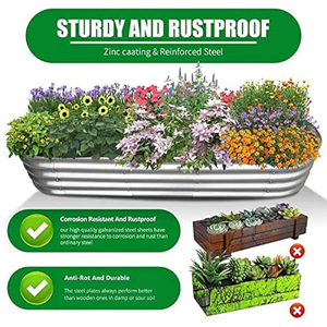 Caja de maceta de jardín vegetal con cama elevada de acero galvanizado, kit de jardín de Metal para decoración y guardería para el hogar importado de Vietnam - Product Image 4