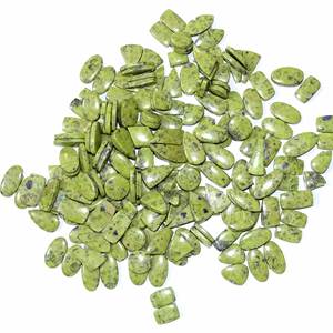 Par de piedras preciosas sueltas de cabujón de atlantita Natural de grado AAA de alta calidad para la fabricación de joyas, precio al por mayor suelto de piedras preciosas - Product Image 1