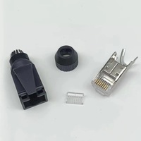 Conectores RJ45 Industriales de Estilo Alemán, Conectores RJ45 Modulares, para Cable de Conexión Gigabit Profinet de Alta Flexibilidad para Servo