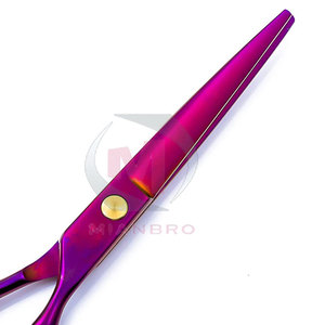 Azul 6 "Belleza recta Diestro 4Cr13 Tijeras de corte de cabello de acero inoxidable Tijeras de cabello con estilo afiladas - Product Image 3