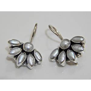 925 <b>Sterling</b> <b>Silver</b> Freshwater Pearl Earrings Handmade Natural Gemstone Jewelry for Weddings New Freshwater Pearl Ear <b>Studs</b> Gift - Product Image 4