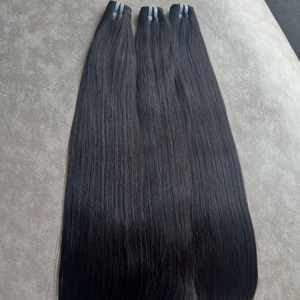 Extensiones de Cabello Remy Ondulado Indio de Color Claro al por Mayor, Tejido de Doble Trama a Máquina, Listas para Permanente, Puntas de Una Sola Capa - Product Image 6