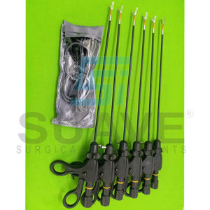 6ชิ้นคีมผ่าตัดแบบสองขั้ว5มม. x 330มม. เครื่องมือส่องกล้องโดยใช้เครื่องมือผ่าตัดชิ้น - Product Image 6