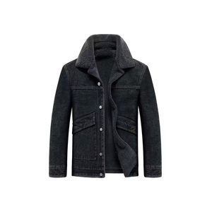 Nouveauté veste en jean personnalisée de style vintage pour hommes de haute qualité 100% coton saison d'hiver avec boutons patchs - Product Image 1