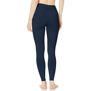 Leggings de sport sans couture personnalisés de haute qualité pour femmes 605 pantalons de Yoga respirants en gros motif solide Spandex/Nylon - Product Image 2