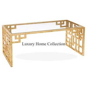 Longue conception de blé couleur or à la main fantaisie Console Table placage brillant Look attrayant Table d'appoint à prix raisonnable pour hôtel - Product Image 5