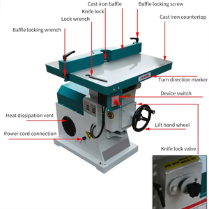 Agentenpreis CNC-Fräsmaschine 45 Grad Holzbearbeitung Vertikale Fräsmaschine mit Schlitz- und Schiebetisch zum Trimmen & Abschrägen - Product Image 6