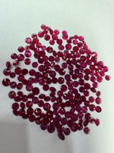 Pierres précieuses naturelles à facettes de rubis d'Inde 3-3.5 MM Pierres lâches - Product Image 6