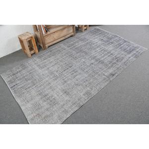 พรมวินเทจ ขนาด 4.1x7.6 ฟุต สีเทา ลายแบบนามธรรม ทำจากขนสัตว์ - Product Image 2