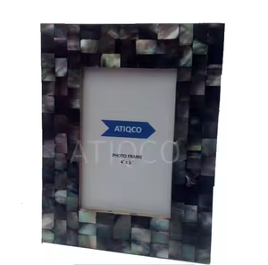 Cadre photo moderne fabriqué à la main en MDF et incrustation d'os | Cadre décoratif élégant pour la décoration intérieure, les cadeaux et les occasions spéciales, - Product Image 2