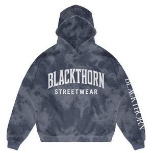 Vente en gros de sweat à capuche délavé à l'acide en pierre pour hommes en éponge française épaisse à double capuche avec impression sunfaded Sets Style - Product Image 1