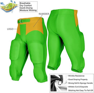 Uniformes de Fútbol Americano Juvenil Sublimados de Alta Calidad, Diseño Personalizado, Servicio OEM - Product Image 6