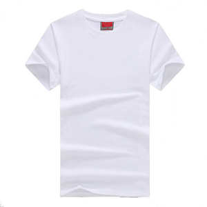 Venta al por mayor 100% algodón camisetas de manga corta personalizable liso en blanco para los hombres 160 Gsm estilo casual impreso OEM Logo color blanco - Product Image 1