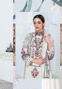 Meilleures ventes de costumes de pelouse Jacquard 100% de créateur pakistanais en gros, plus les options de taille disponibles - Product Image 5