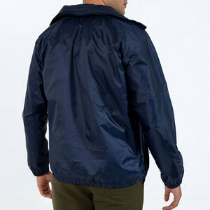 Custom Logo <b>Hooded</b> Windbreaker <b>Jackets</b> <b>for</b> Men High Quality Waterproof Autumn 2026 <b>Fur</b> Knitted Processing Zipper Closure - Product Image 6