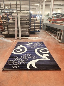 Alfombra Adiva Moderna Abstracta Rectangular con Patrón de Remolinos en Blanco y Negro, de Algodón Tufted, Antideslizante, con Base de Yute, Resistente a las Manchas, Pelo Medio - Product Image 5