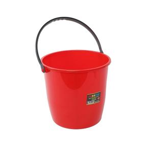 Cubo de Agua Redondo de Plástico Resistente de 12L con Asa Cómoda, Cubo Doméstico para Fregar con Tapa - Product Image 1