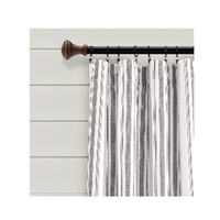 Rideaux à œillets de luxe modernes en coton slub de qualité supérieure, personnalisés, économiques, rouge et blanc, style ferme, occultation totale de la lumière, résistants à l'eau