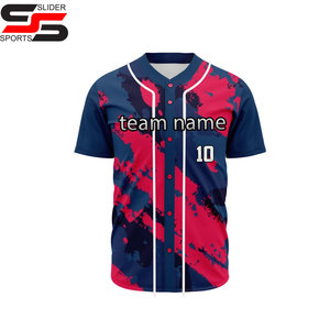 Maillot de baseball uni personnalisé OEM, hauts et t-shirts de baseball pour hommes, chemises de softball, vêtements de baseball et de softball personnalisables - Product Image 3