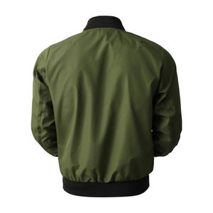 LOW MOQ, proveedor de ropa deportiva de envío rápido, venta al por mayor de fábrica, descuento a granel, cazadora de nailon, chaqueta Bomber con mosca hecha a medida para hombres - Product Image 4