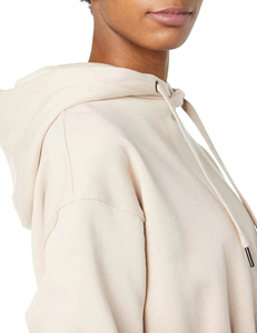 High Street Women's Croptop Sweatshirt Latest Design Solid Color <b>Reflective</b> Logo Pullover Hooded Crop <b>Top</b> - Product Image 5